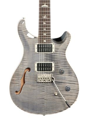 PRS CE24 Semi-Hollow Electric Guitar Faded Gray Black with Gigbag Body View